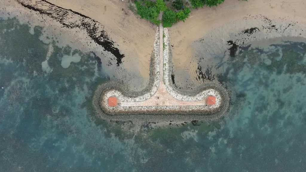 Sanur Bali beach with sunrise views and calm coastal atmosphere