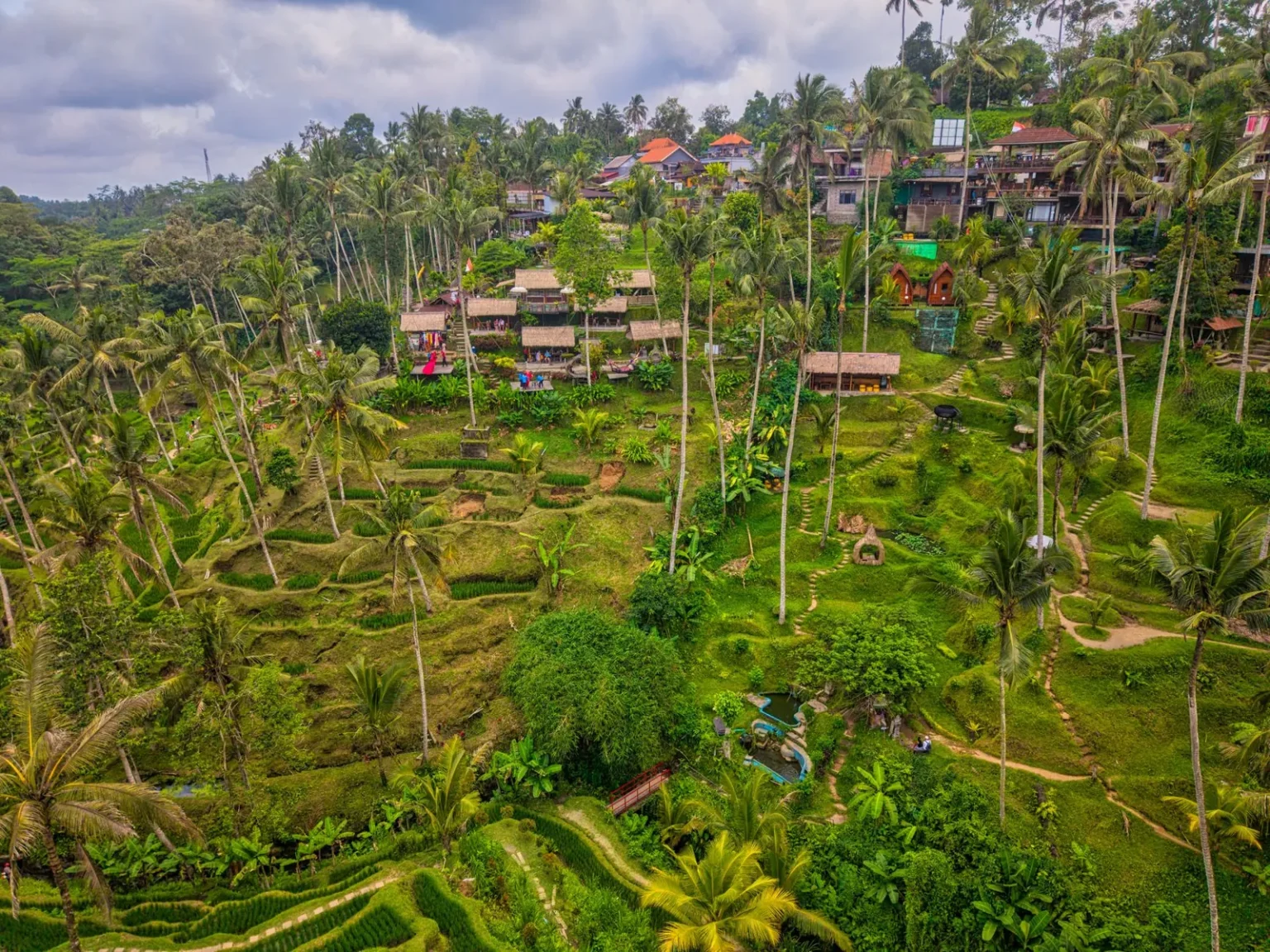 Ubud itinerary featuring rice terraces temples waterfalls and cultural attractions in Bali